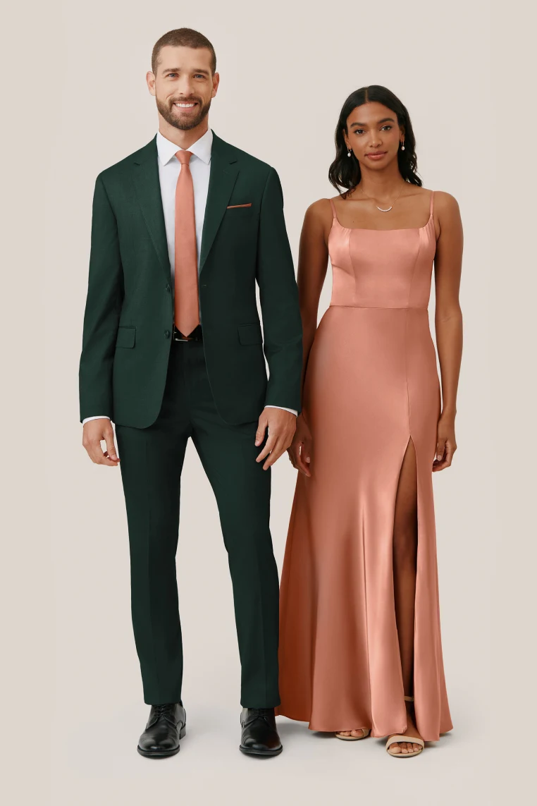 Desert Rose Mai Matte Satin Dress by Birdy Grey