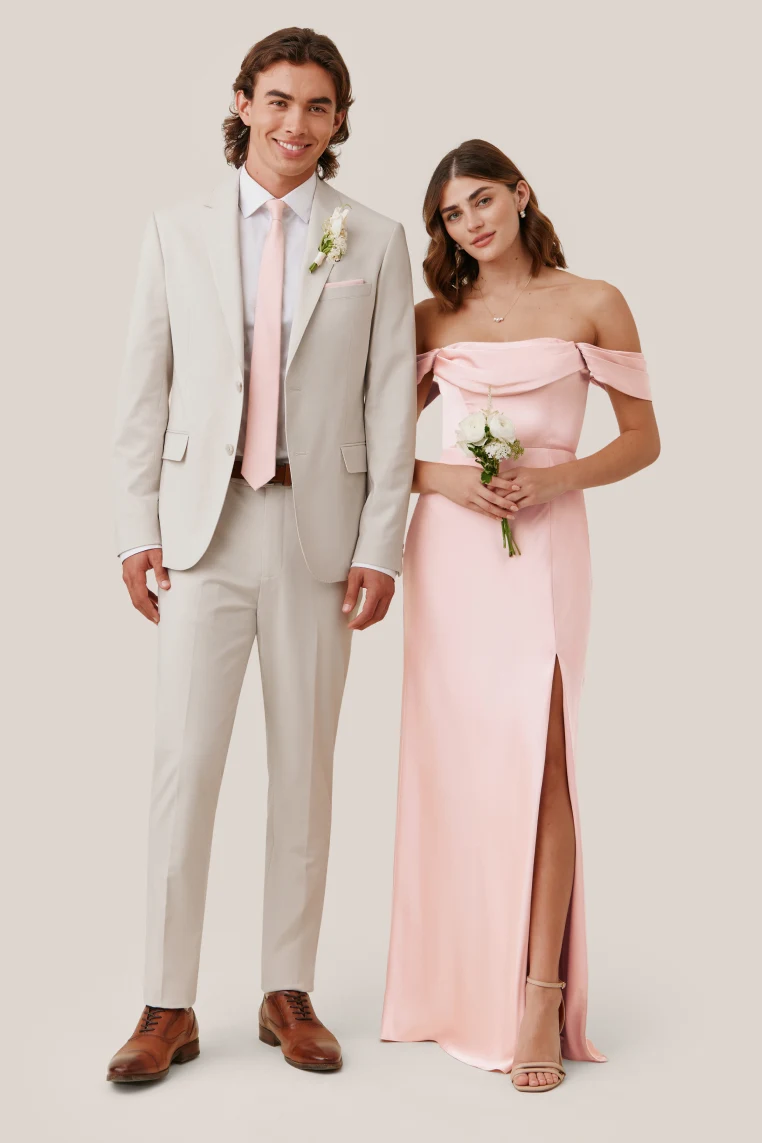 Blush Pink Mira Convertible Dress by Birdy Grey