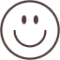 Decorative happy face icon