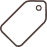 Decorative sale tag icon