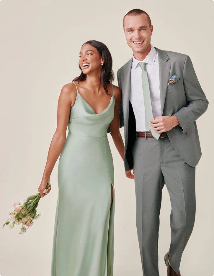 Man and woman in formal attire