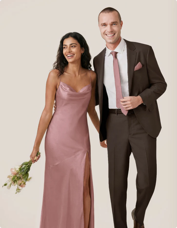 Man and woman in formal attire